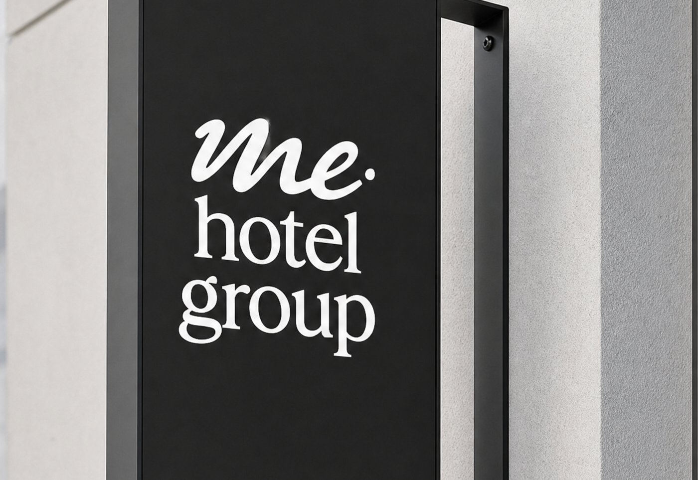 ME Hotel Group brand identity and signage